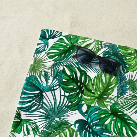 Serviette de plage Feuille Tropical Palms (En situation)