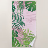 SERVIETTE DE PLAGE FEUILLES 1 (Devant)