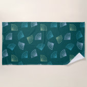 Serviette De Plage Feuilles Art déco (Devant)