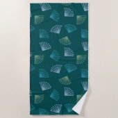 Serviette De Plage Feuilles Art déco (Devant)