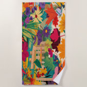 Serviette De Plage Feuilles d'automne (Devant)