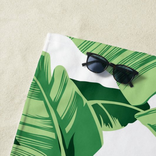 Serviette De Plage Feuilles de bananes (En situation)