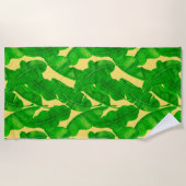 Serviette De Plage Feuilles de bananes (Devant)