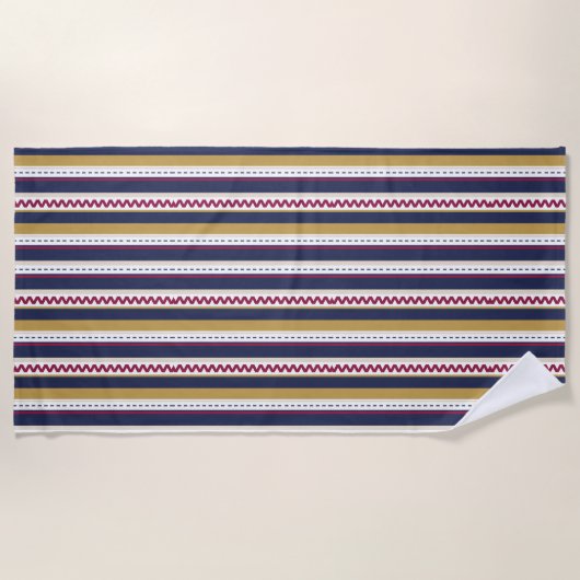 Serviette De Plage Feuilles de papier horizontales et verticales (Devant)
