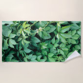 Serviette De Plage Feuilles de raisins verts (Devant)
