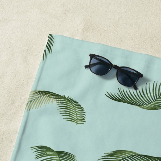 Serviette De Plage Feuilles Palm Tree (En situation)