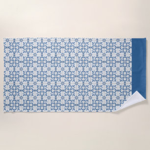 Serviette De Plage Feuilles saints de Noël et pétales de fleurs