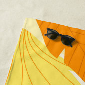 Serviette De Plage Feuilles tropicales (En situation)