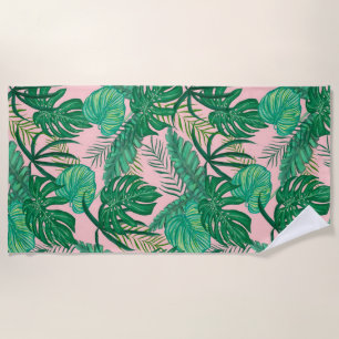 Serviette De Plage Feuilles tropicaux