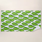Serviette De Plage Feuilles tropicaux (Devant)