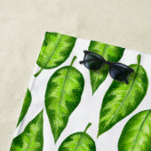Serviette De Plage Feuilles tropicaux (En situation)