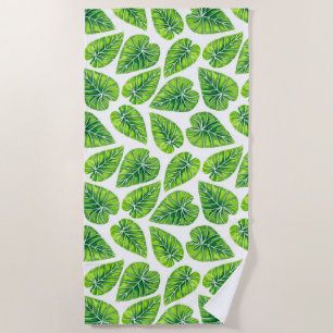 Serviette De Plage Feuilles tropicaux