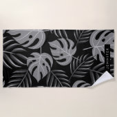 Serviette De Plage Feuilles tropicaux (Devant)