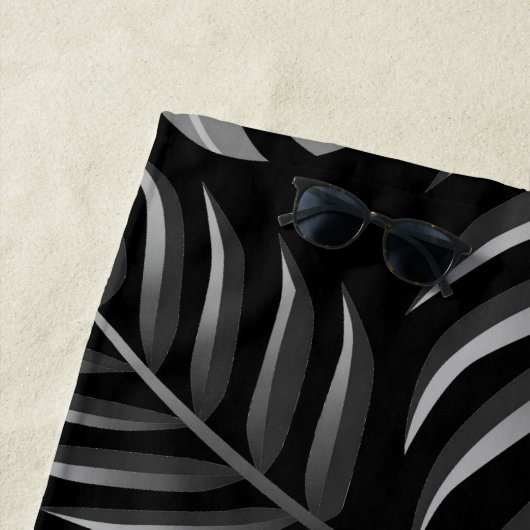 Serviette De Plage Feuilles tropicaux (En situation)