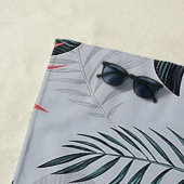 Serviette De Plage Feuilles tropicaux (En situation)