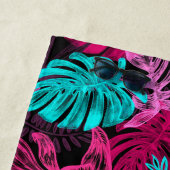 Serviette De Plage Feuilles tropicaux (En situation)