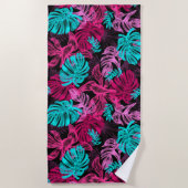 Serviette De Plage Feuilles tropicaux (Devant)