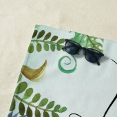 Serviette De Plage Feuilles tropicaux Nam personnalisé (En situation)