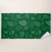 Serviette De Plage Feuilles verts (Devant)
