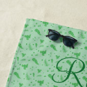 Serviette De Plage Feuilleté (En situation)