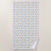 Serviette De Plage Feux de Noël (Devant)