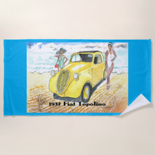 Serviette De Plage Fiat Topolino 1937