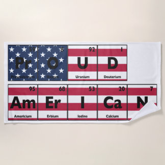 Serviette De Plage Fier drapeau américain USA 4 juillet