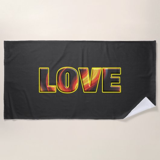 SERVIETTE DE PLAGE FIERT LOVE (Devant)