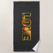 SERVIETTE DE PLAGE FIERT LOVE (Devant)