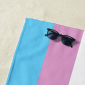 Serviette De Plage Fierté et symbole transgenre (En situation)