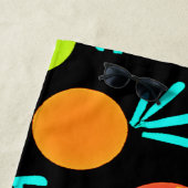 Serviette De Plage Fiesta aux fruits lumineux (En situation)