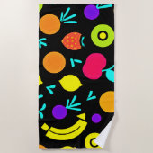 Serviette De Plage Fiesta aux fruits lumineux (Devant)