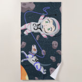 Serviette De Plage Fille Astéroïde (Devant)