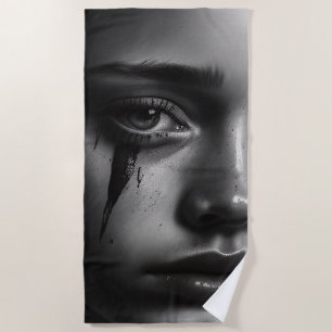 Serviette De Plage Fille aux larmes