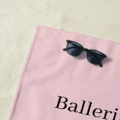 Serviette De Plage Fille Ballerine Lapin en Tutu (En situation)