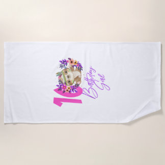 Serviette De Plage Fille de 16 ans anniversaire Mignonne 16e annivers