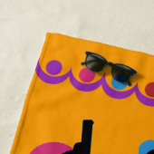 Serviette De Plage fille de l'espion 60s (En situation)