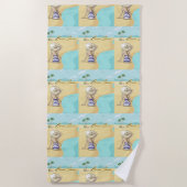 Serviette De Plage fille de plage (Devant)