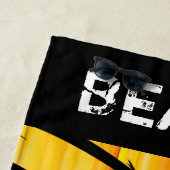 Serviette De Plage Fille du coucher de soleil de plage tropicale (En situation)