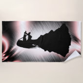 Serviette De Plage Fille Gitane Joue du Violon (Devant)
