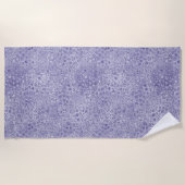 Serviette De Plage Fille Parties scintillant violet Empreinte de léop (Devant)