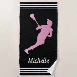 Serviette De Plage Filles crosse personnalisée