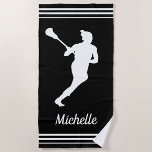 Serviette De Plage Filles crosse personnalisée
