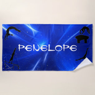Serviette De Plage Filles Gymnastique Événements Plage Serviette