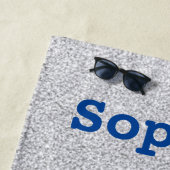 Serviette De Plage Filles Gymnastique Poudre Queen Faux Parties scint (En situation)