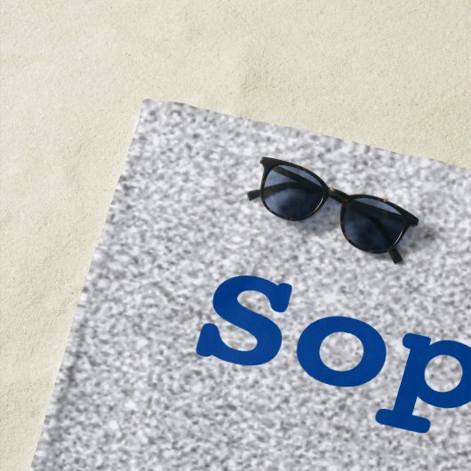 Serviette De Plage Filles Gymnastique Poudre Queen Faux Parties scint (En situation)