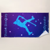 Serviette De Plage Filles Hockey sur gazon Personnalisé (Devant)