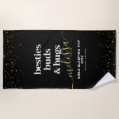 Serviette De Plage Filles Voyage Camping Glamping Nom personnalisé (Devant)