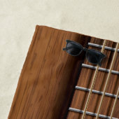 Serviette De Plage Fin en bois naturelle de guitare acoustique (En situation)