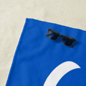 Serviette de plage finlandaise SISU (bleu) (En situation)